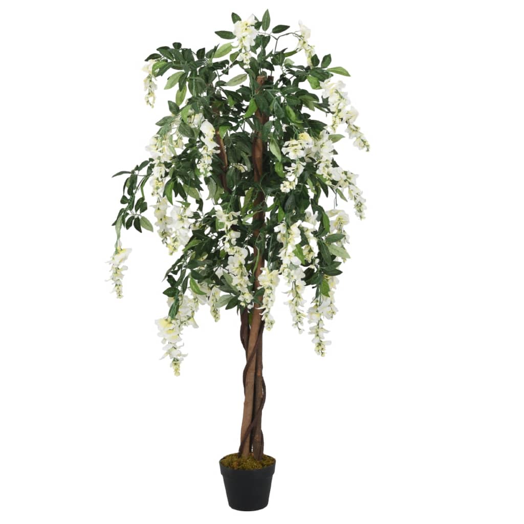 Kunstplant wisteria 1260 bladeren 180 cm groen en wit is nu te koop bij PeponiXL, paradijselijk wonen!