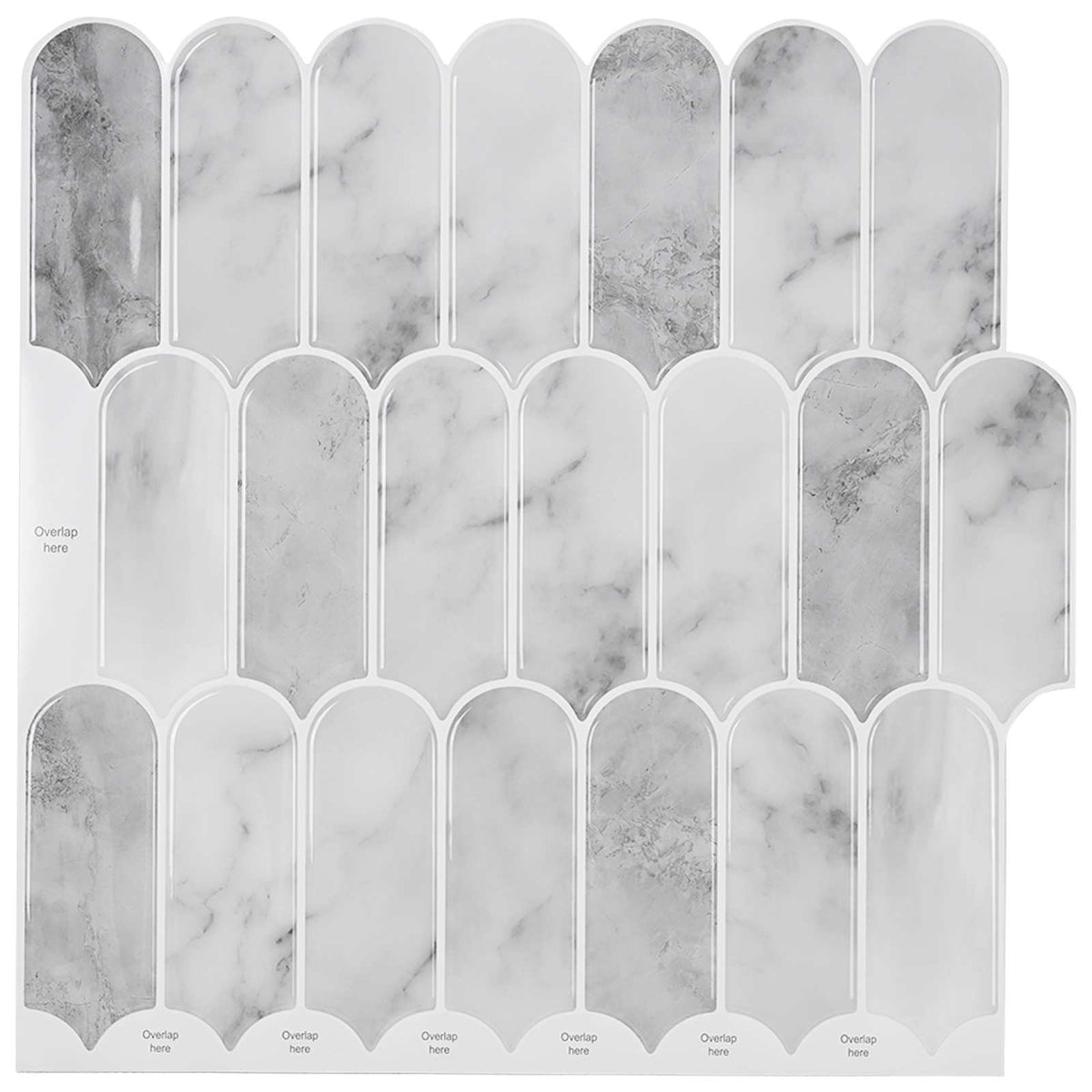 Veer Tegel 50 pcs Grijs Marmer 30 x 30 cm Polyurethaan en PET is nu te koop bij PeponiXL, paradijselijk wonen!