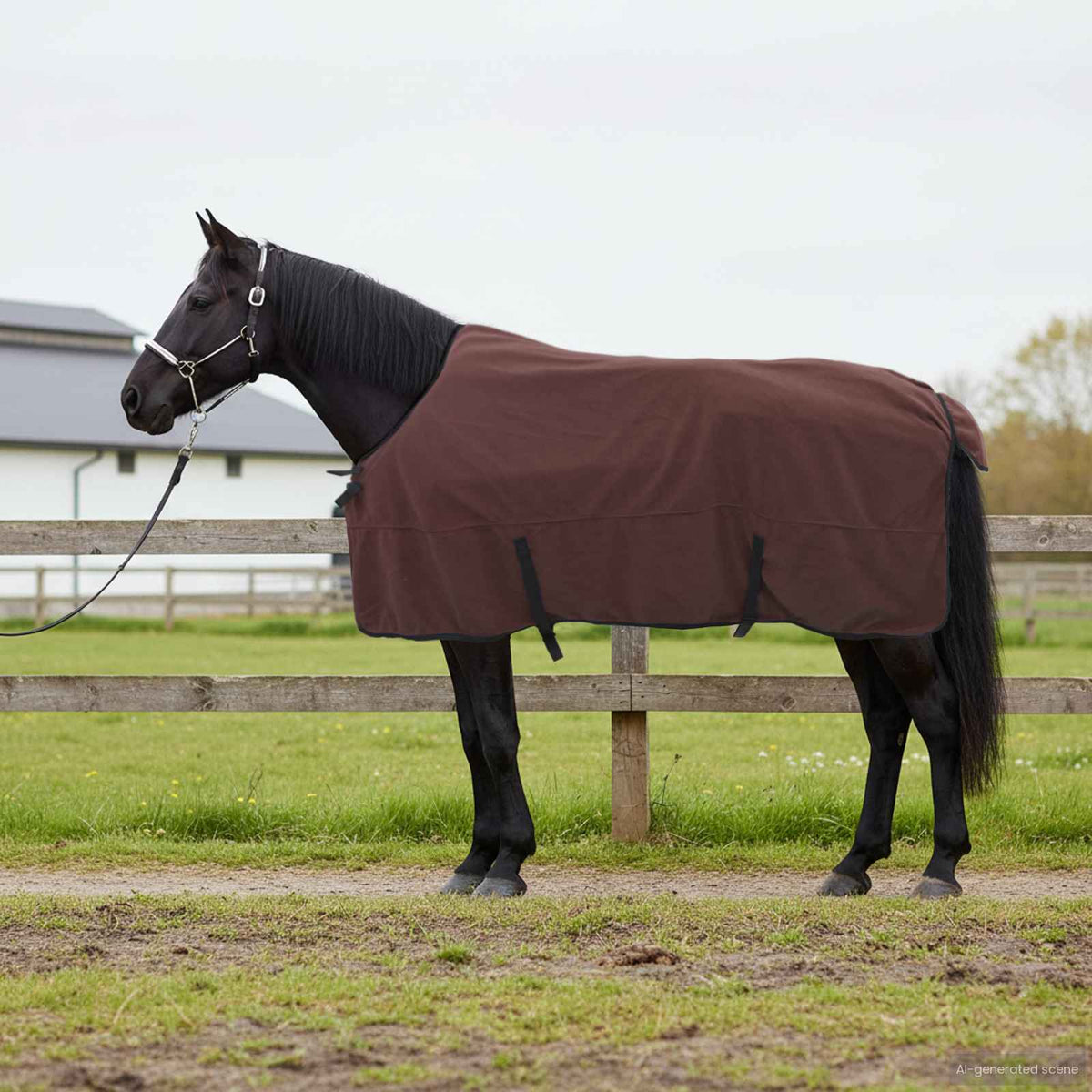 Paardendeken Volledig Donkerbruin 155 cm Polyester is nu te koop bij PeponiXL, paradijselijk wonen!