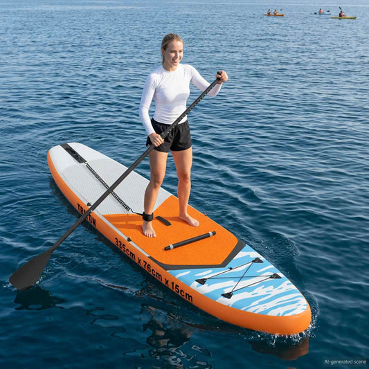 SUP Board met zitplaats 2-in-1 TRITON 335 x 76 x 15 cm Blauw is nu te koop bij PeponiXL, paradijselijk wonen!
