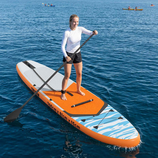 SUP Board met zitplaats 2-in-1 TRITON 366 x 81 x 15 cm Blauw is nu te koop bij PeponiXL, paradijselijk wonen!