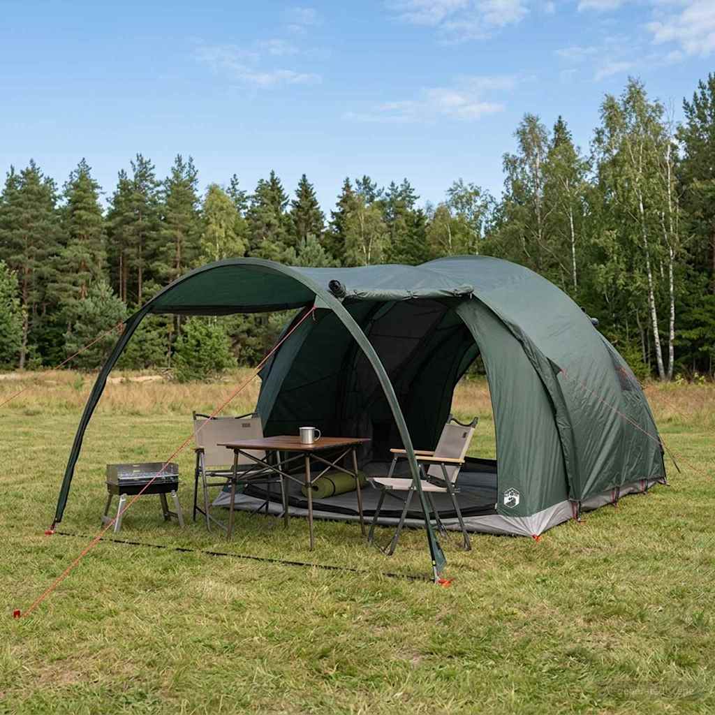 Tunneltent Legergroen 370 x 275 x 210 cm Polyester en staal is nu te koop bij PeponiXL, paradijselijk wonen!