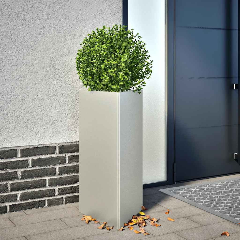 Plantenbak driehoek 40x34,5x75 cm roestvrij staal is nu te koop bij PeponiXL, paradijselijk wonen!