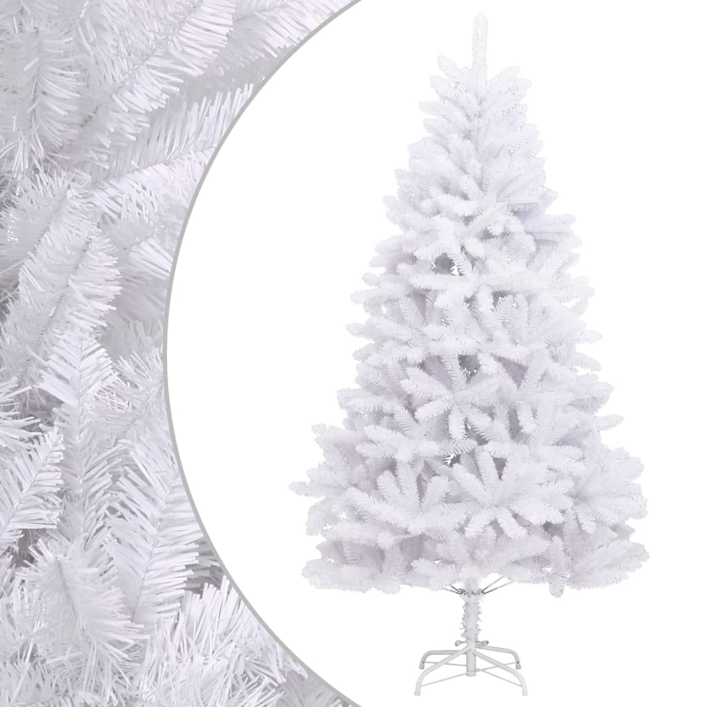 Kunstkerstboom met scharnieren en standaard 180 cm wit is nu te koop bij PeponiXL, paradijselijk wonen!