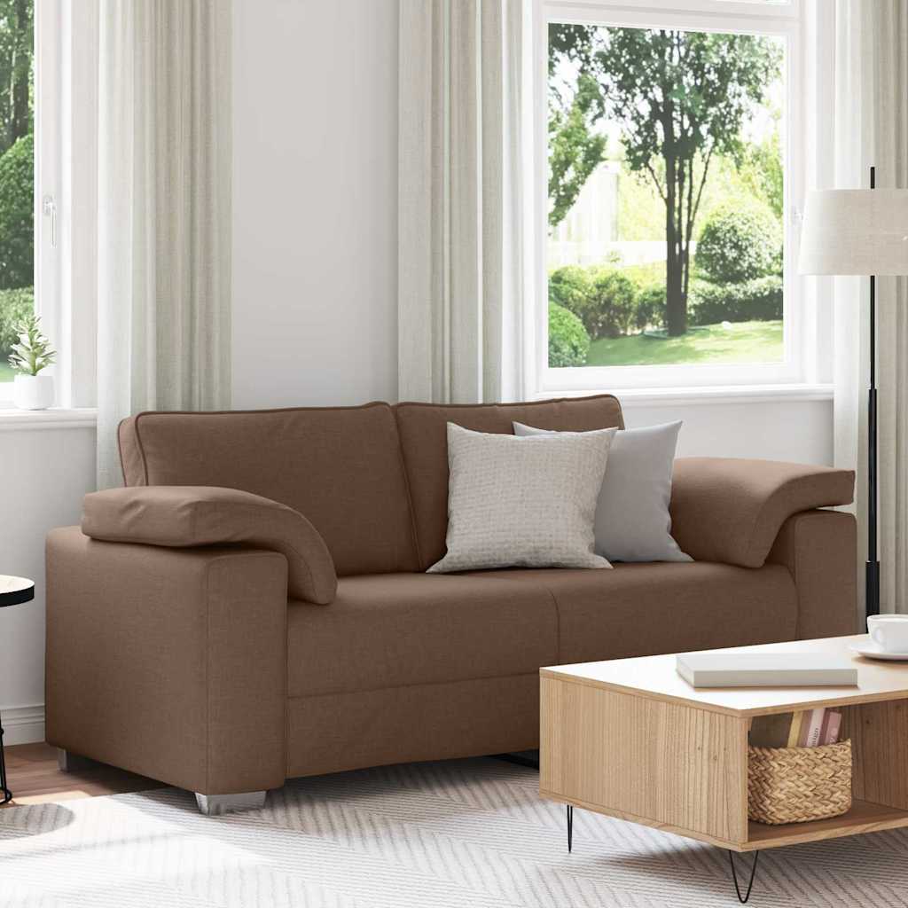 Loveseat Bruin 180 cm Stof is nu te koop bij PeponiXL, paradijselijk wonen!