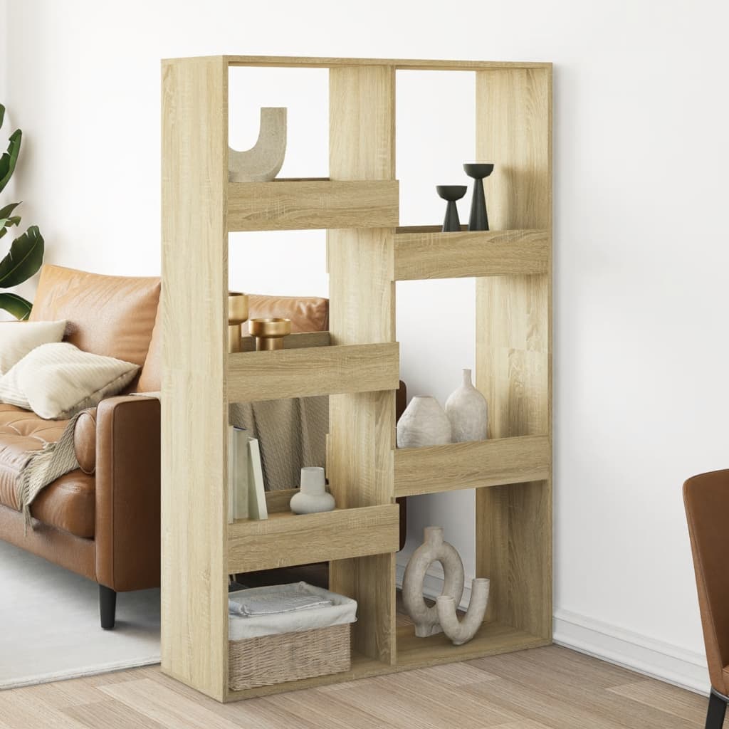 kamerscherm 100x33x155,5 cm bewerkt hout sonoma eikenkleurig is nu te koop bij PeponiXL, paradijselijk wonen!