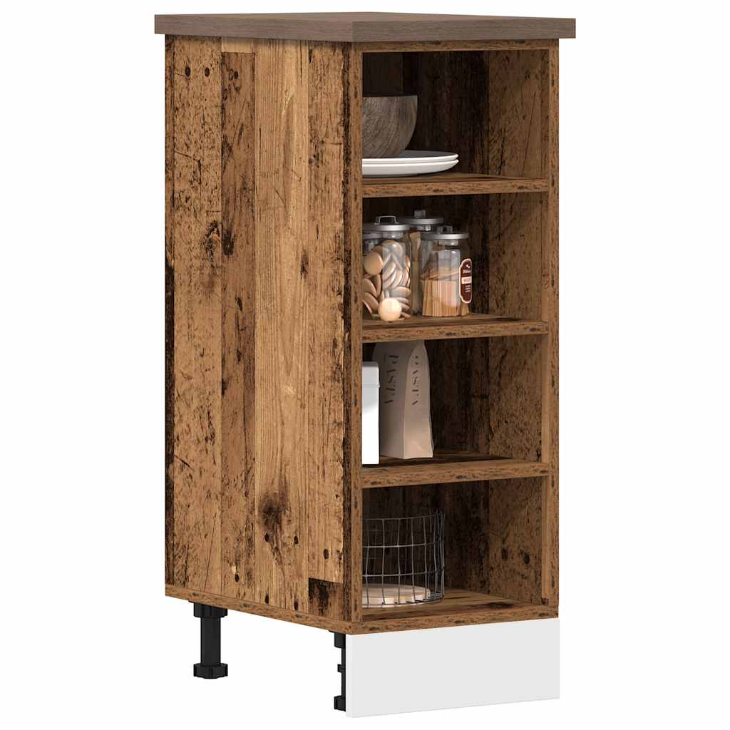 Onderkast Riga 30x44,5x81,5 cm bewerkt hout oud houtkleurig is nu te koop bij PeponiXL, paradijselijk wonen!