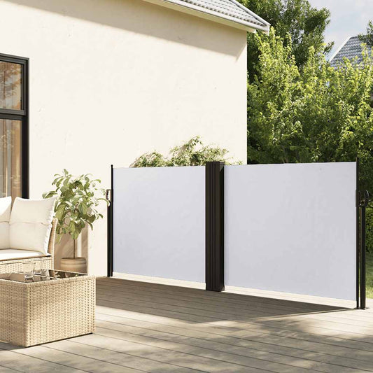 Windscherm uittrekbaar 120x1000 cm wit is nu te koop bij PeponiXL, paradijselijk wonen!