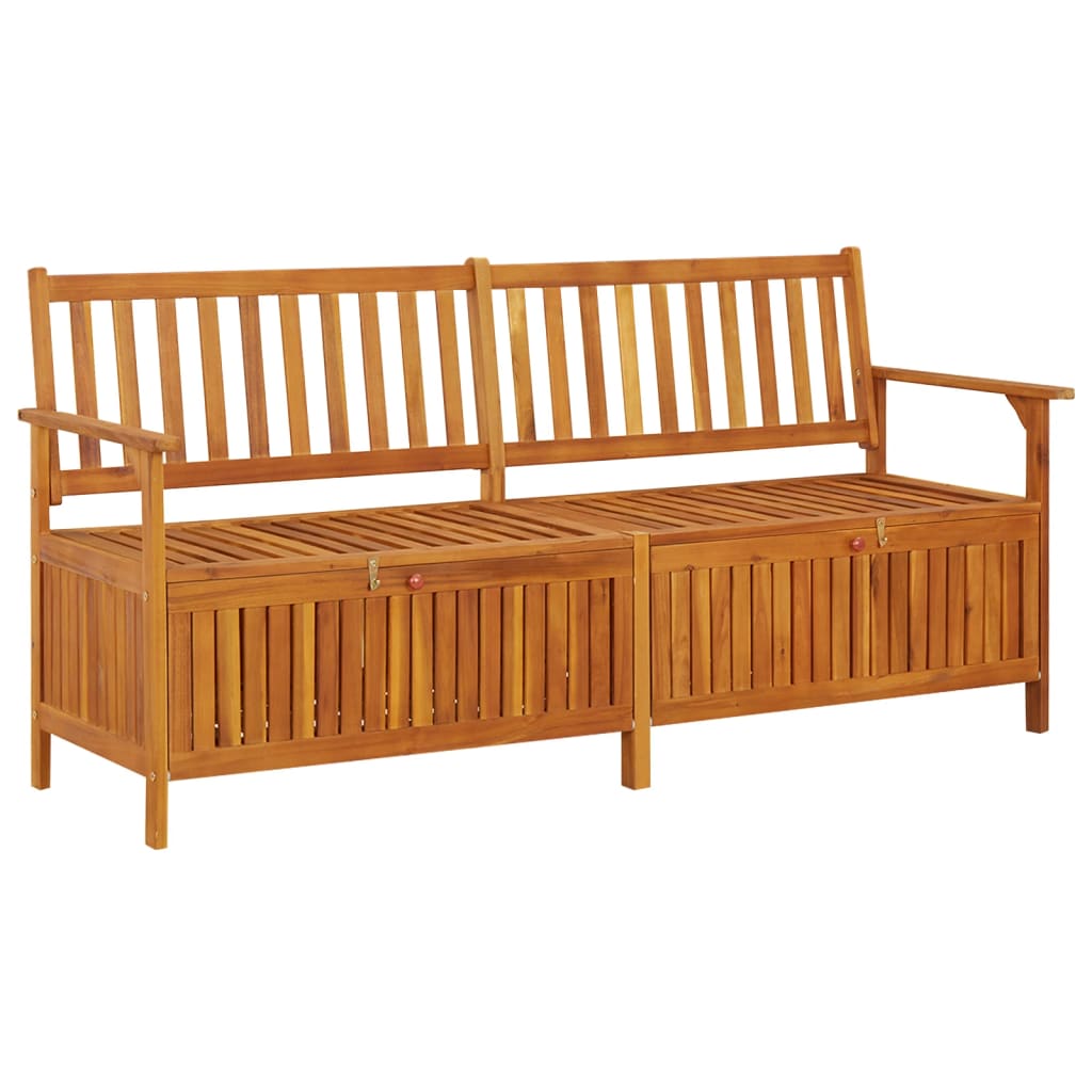 Opbergbankje met kussen 170 cm massief acaciahout is nu te koop bij PeponiXL, paradijselijk wonen!