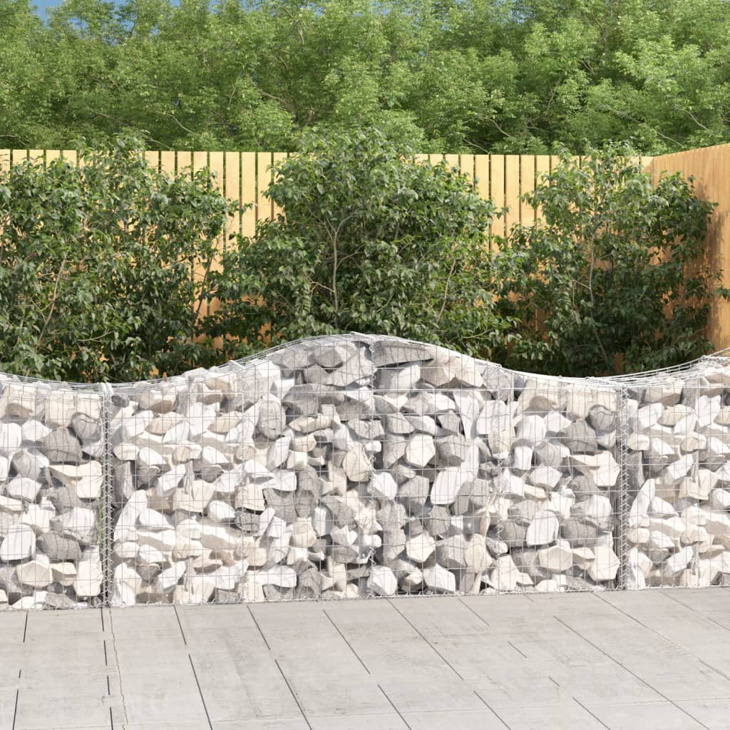 Schanskorven 50 st gewelfd 200x50x80/100 cm ijzer is nu te koop bij PeponiXL, paradijselijk wonen!