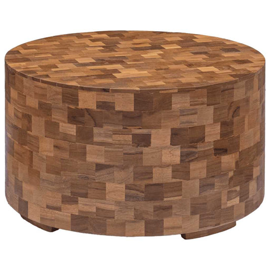 Salontafel 60x60x35 cm massief teakhout is nu te koop bij PeponiXL, paradijselijk wonen!