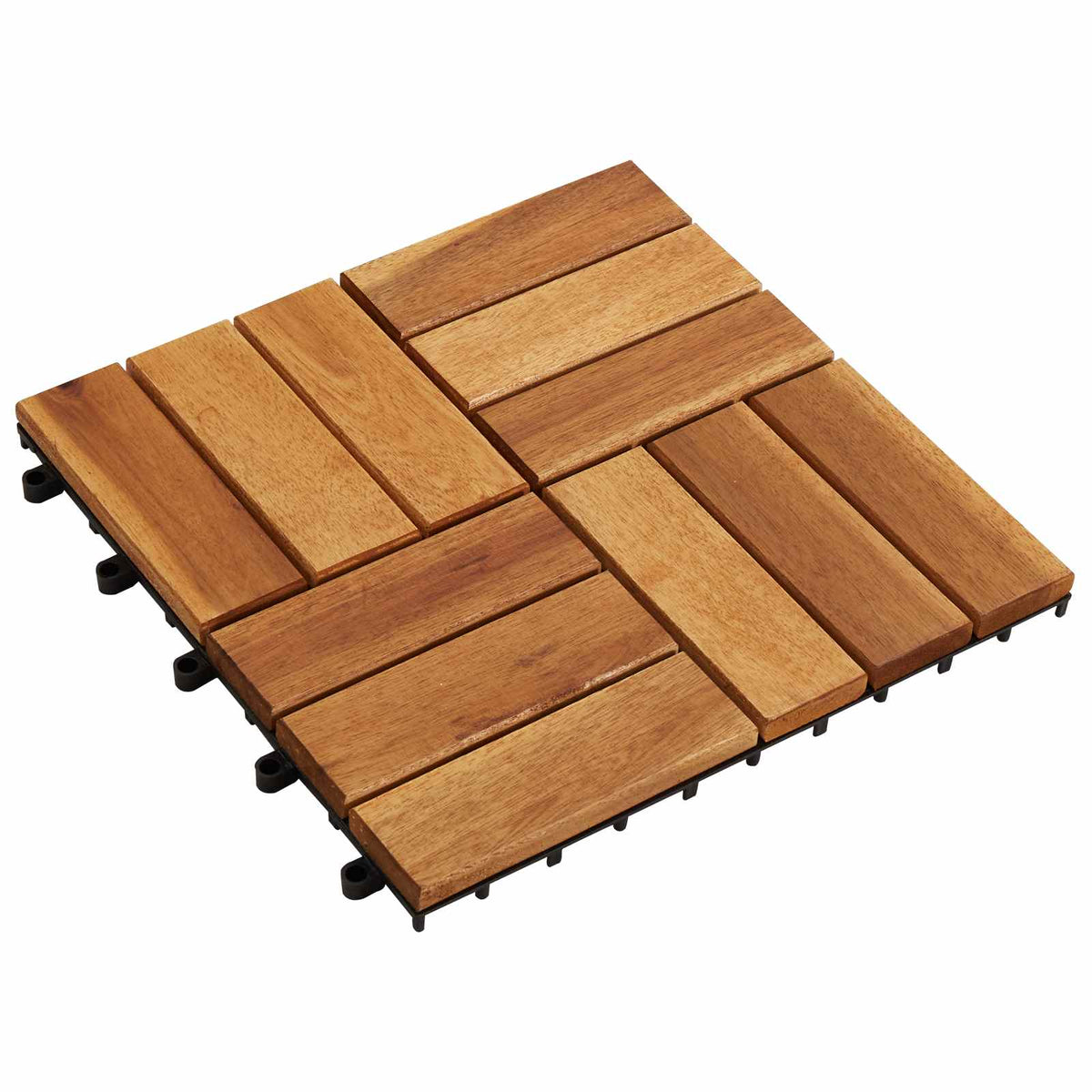 Terras Tegel 30 pcs Bruin 30 x 30 cm Acacia Hardhout is nu te koop bij PeponiXL, paradijselijk wonen!