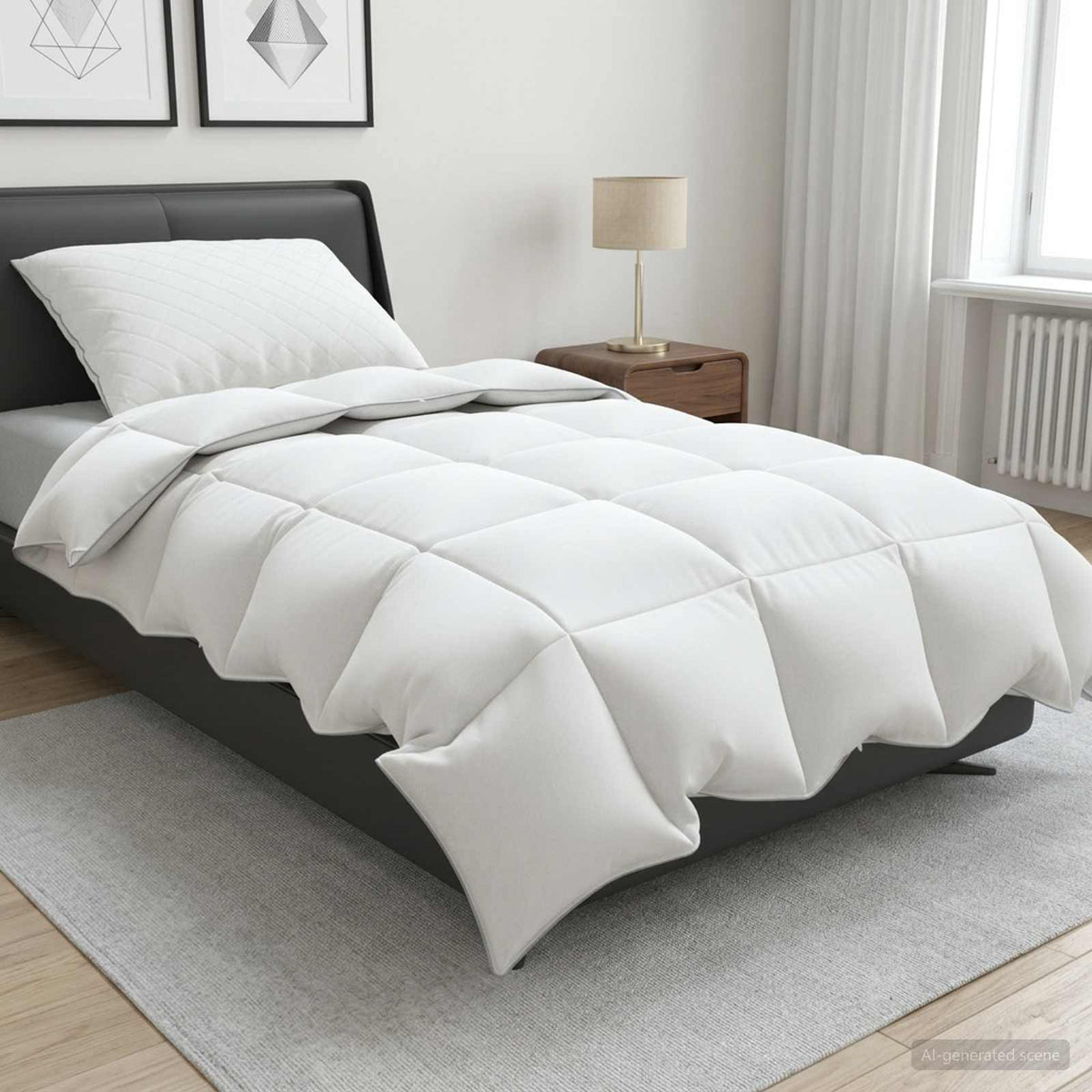 90% ganzen dons dekbedset FULDA 2 st 155 x 200 cm Winter Wit is nu te koop bij PeponiXL, paradijselijk wonen!