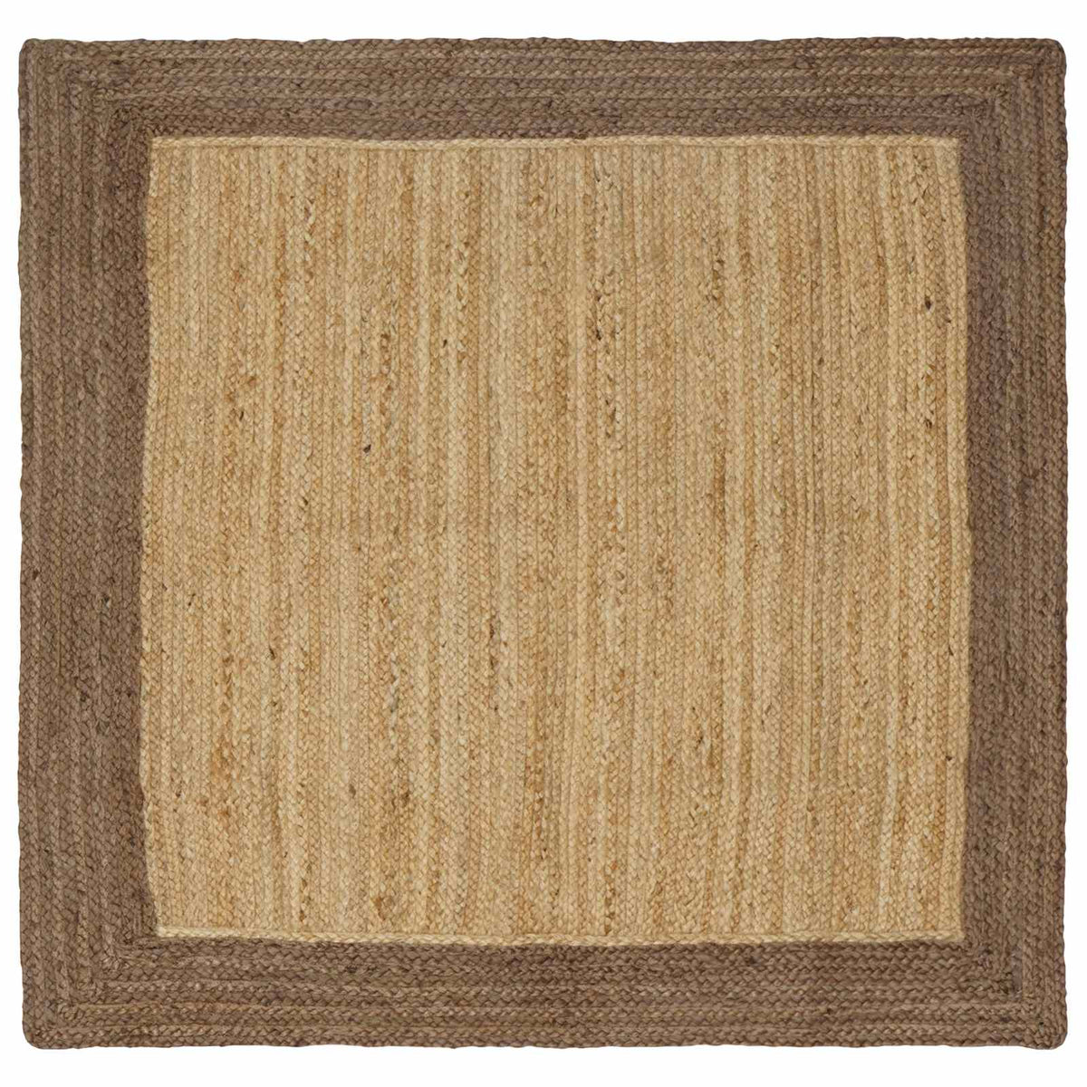 Vloerkleden Rechthoekig Natuurlijk en Grijs 160 x 160 cm Jute is nu te koop bij PeponiXL, paradijselijk wonen!