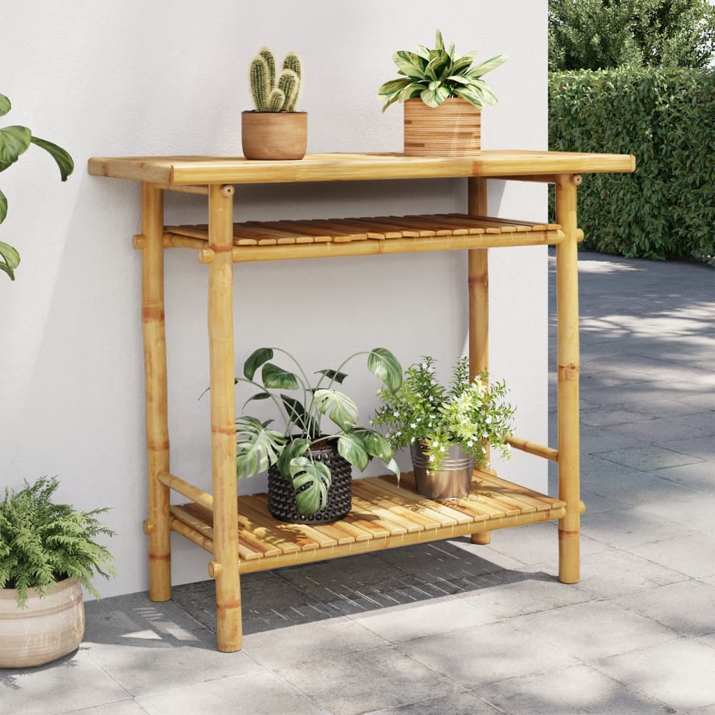 Wandtafel 90x37x75 cm bamboe is nu te koop bij PeponiXL, paradijselijk wonen!
