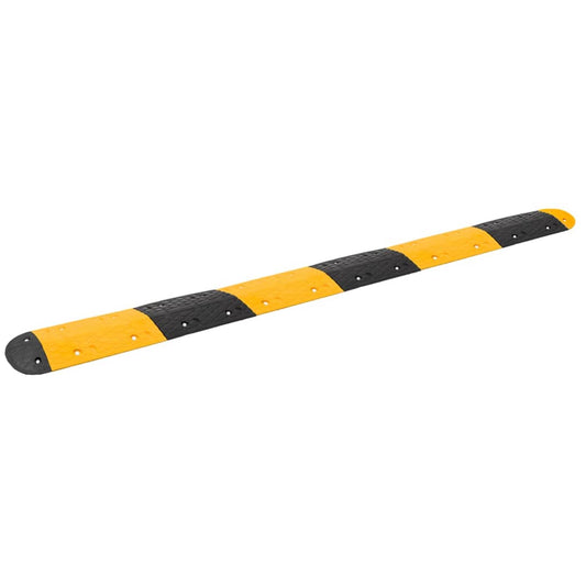 Verkeersdrempel 323x32,5x4 cm rubber geel en zwart is nu te koop bij PeponiXL, paradijselijk wonen!