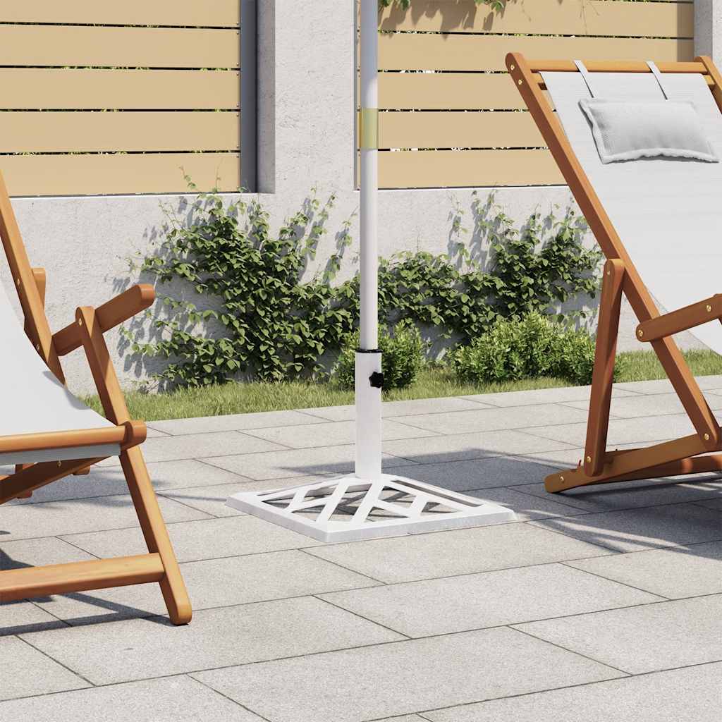 Parasolvoet 44x44x31 cm gietijzer wit is nu te koop bij PeponiXL, paradijselijk wonen!