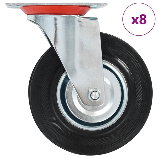 8 st Zwenkwielen 125 mm is nu te koop bij PeponiXL, paradijselijk wonen!