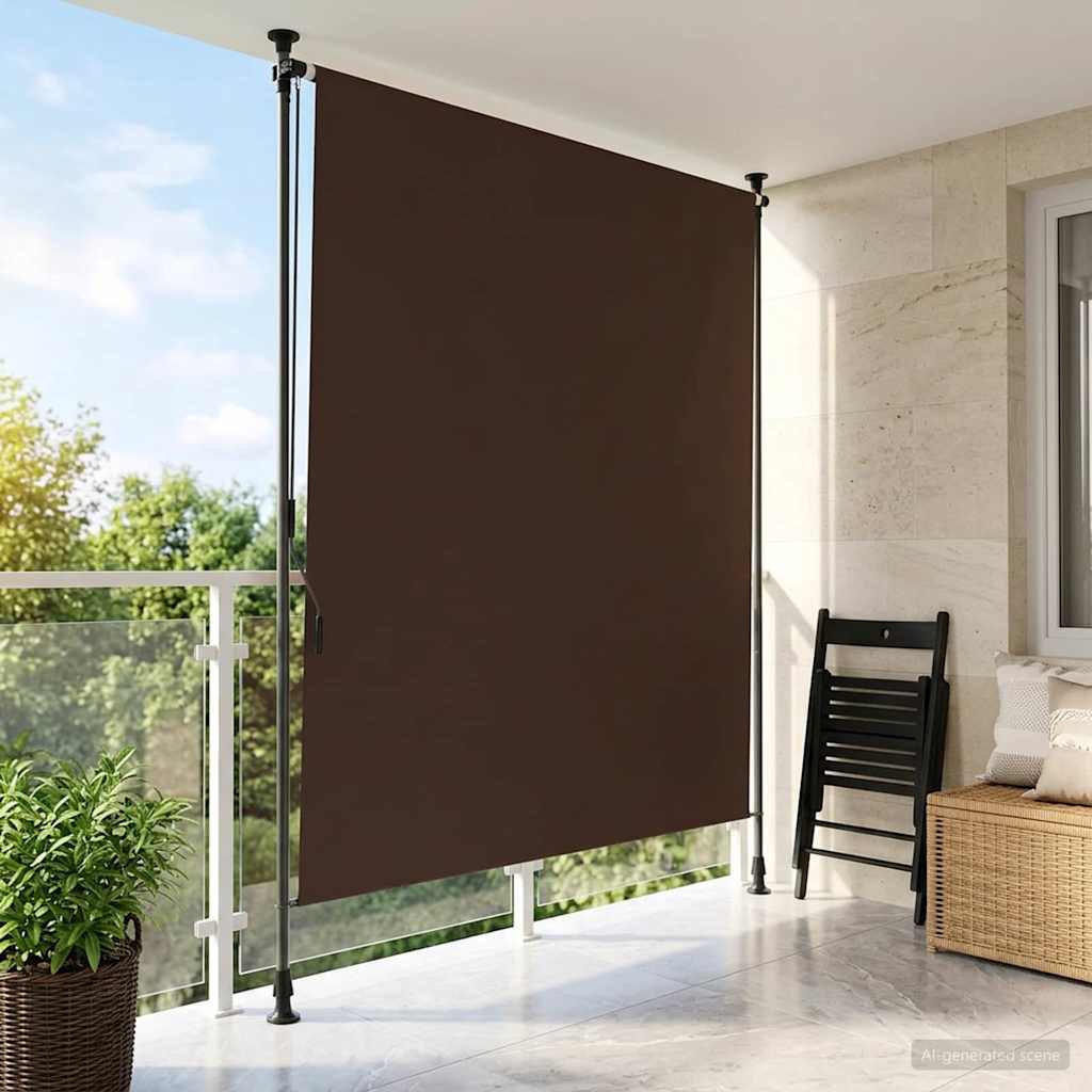 Buiten Rolgordijn Bruin 120 x 270 cm is nu te koop bij PeponiXL, paradijselijk wonen!