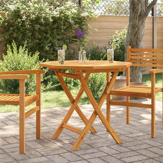 Tuintafel inklapbaar 85x85x76 cm massief teakhout is nu te koop bij PeponiXL, paradijselijk wonen!