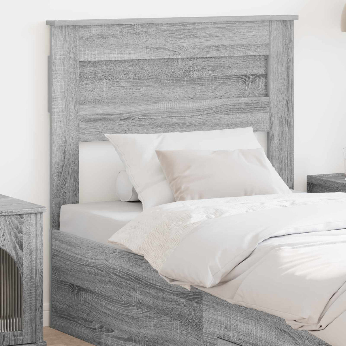 Hoofdbord Grijs Sonoma Bewerkt hout is nu te koop bij PeponiXL, paradijselijk wonen!