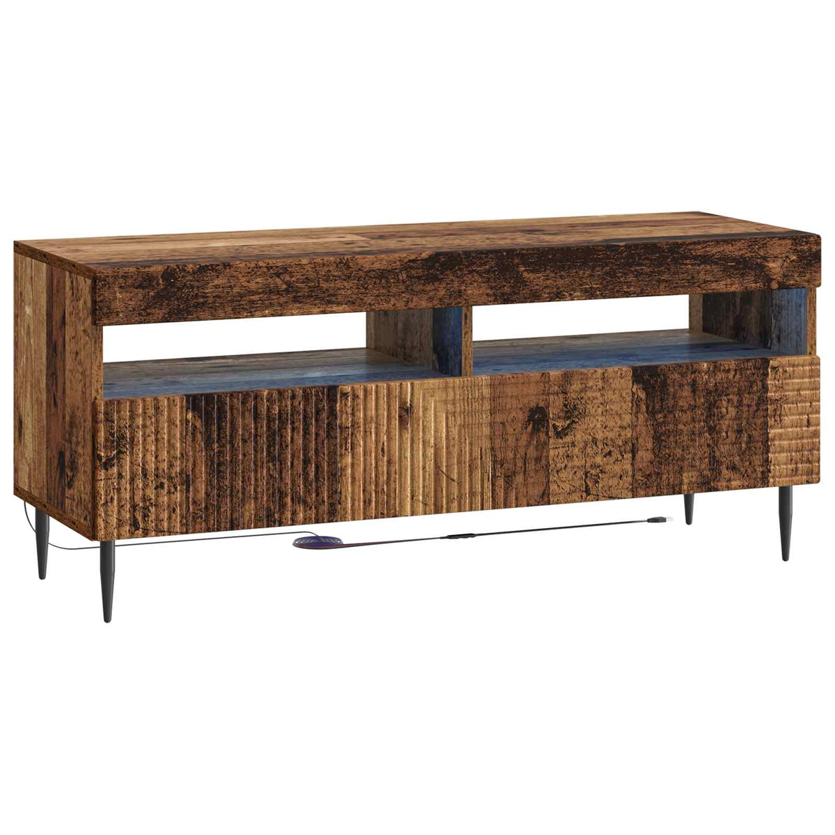 LED tv-meubel Oud hout Bewerkt hout is nu te koop bij PeponiXL, paradijselijk wonen!