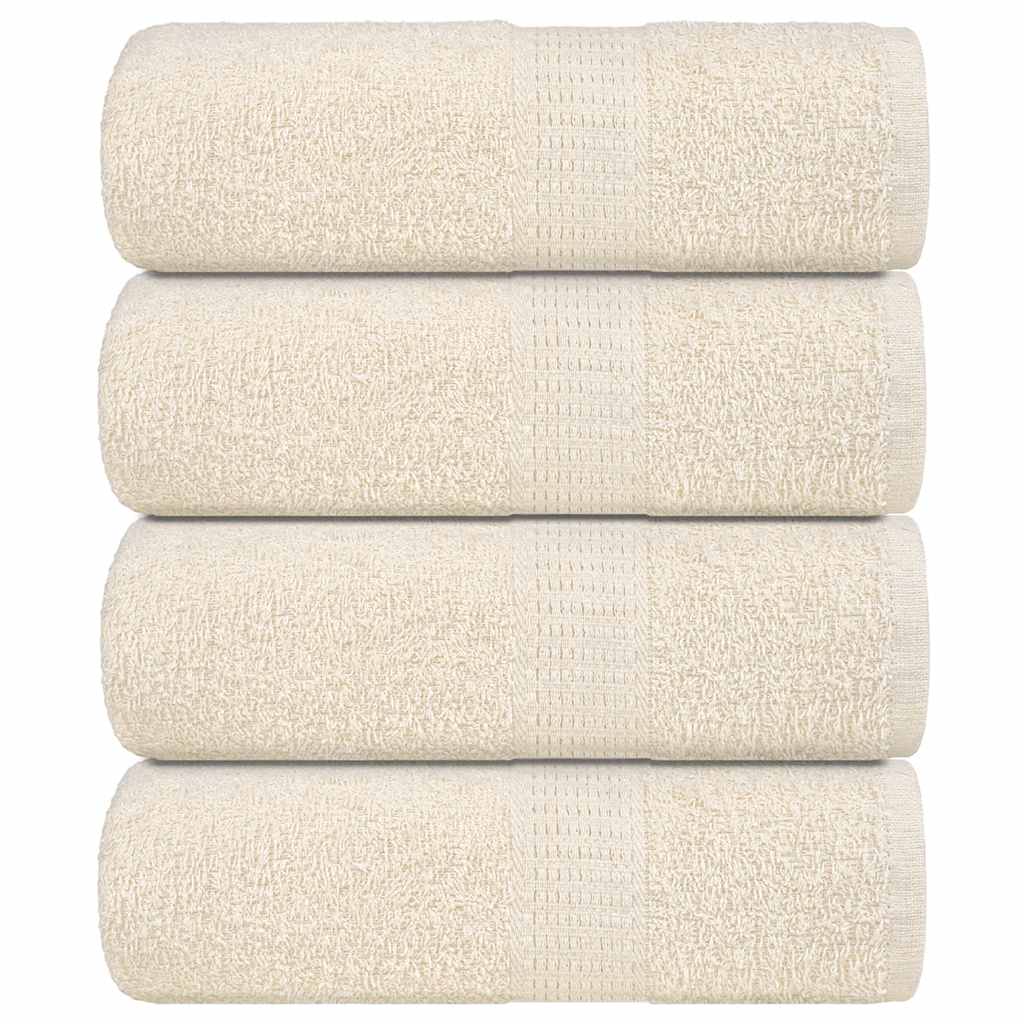 Washandjes FROGN 4 st 30x30 cm 360 g/m² crème is nu te koop bij PeponiXL, paradijselijk wonen!