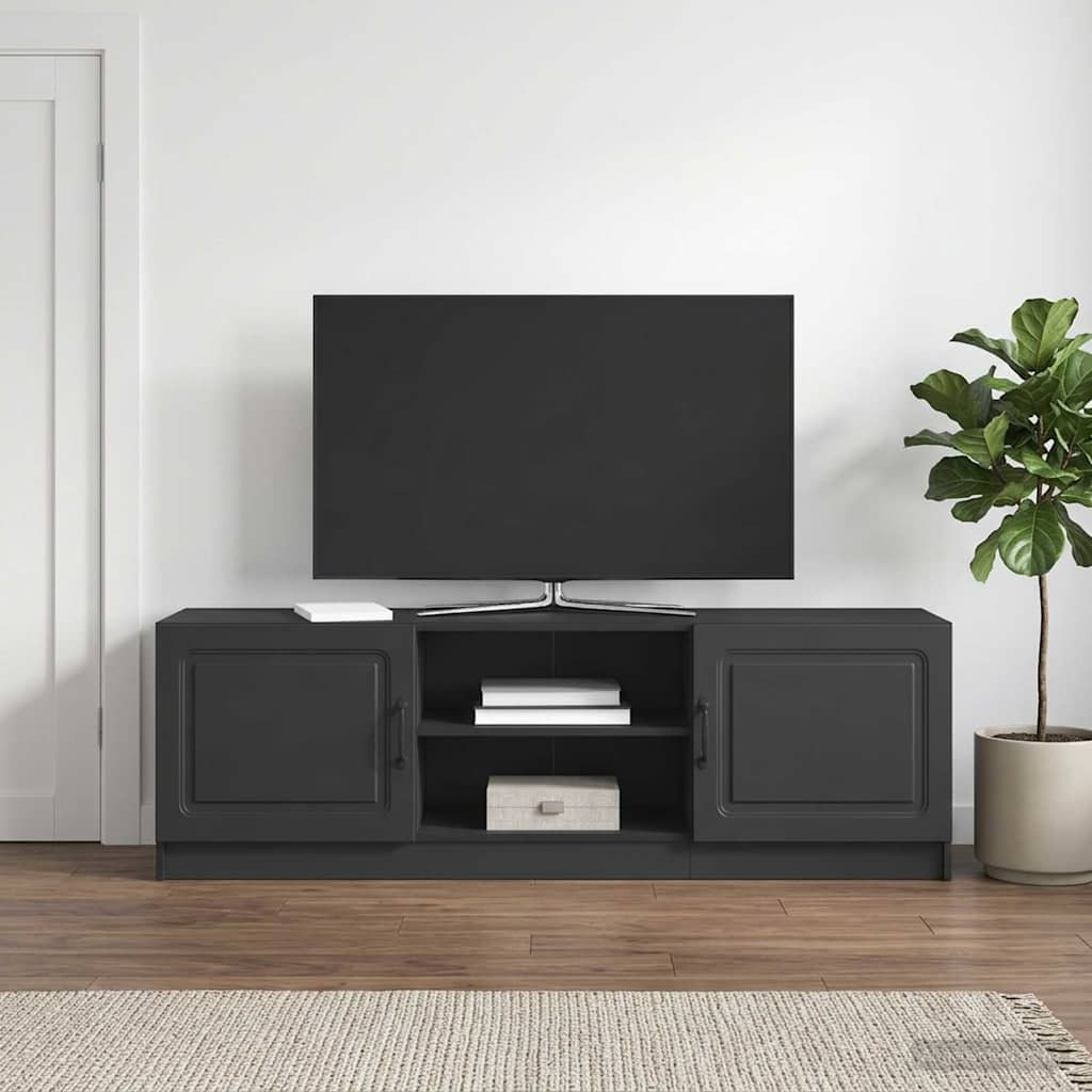 TV-kast Zwart 150 x 31 x 47 cm Bewerkt hout is nu te koop bij PeponiXL, paradijselijk wonen!