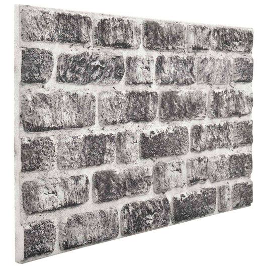 Wandpanelen 10 pcs Donkergrijs en Wit 100 x 50 cm EPS-schuim is nu te koop bij PeponiXL, paradijselijk wonen!