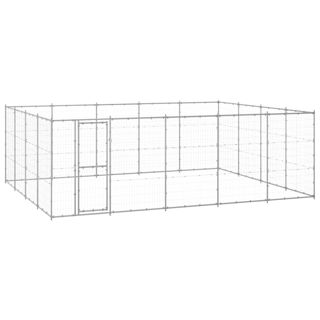 Hondenkennel 24,2 m² gegalvaniseerd staal is nu te koop bij PeponiXL, paradijselijk wonen!