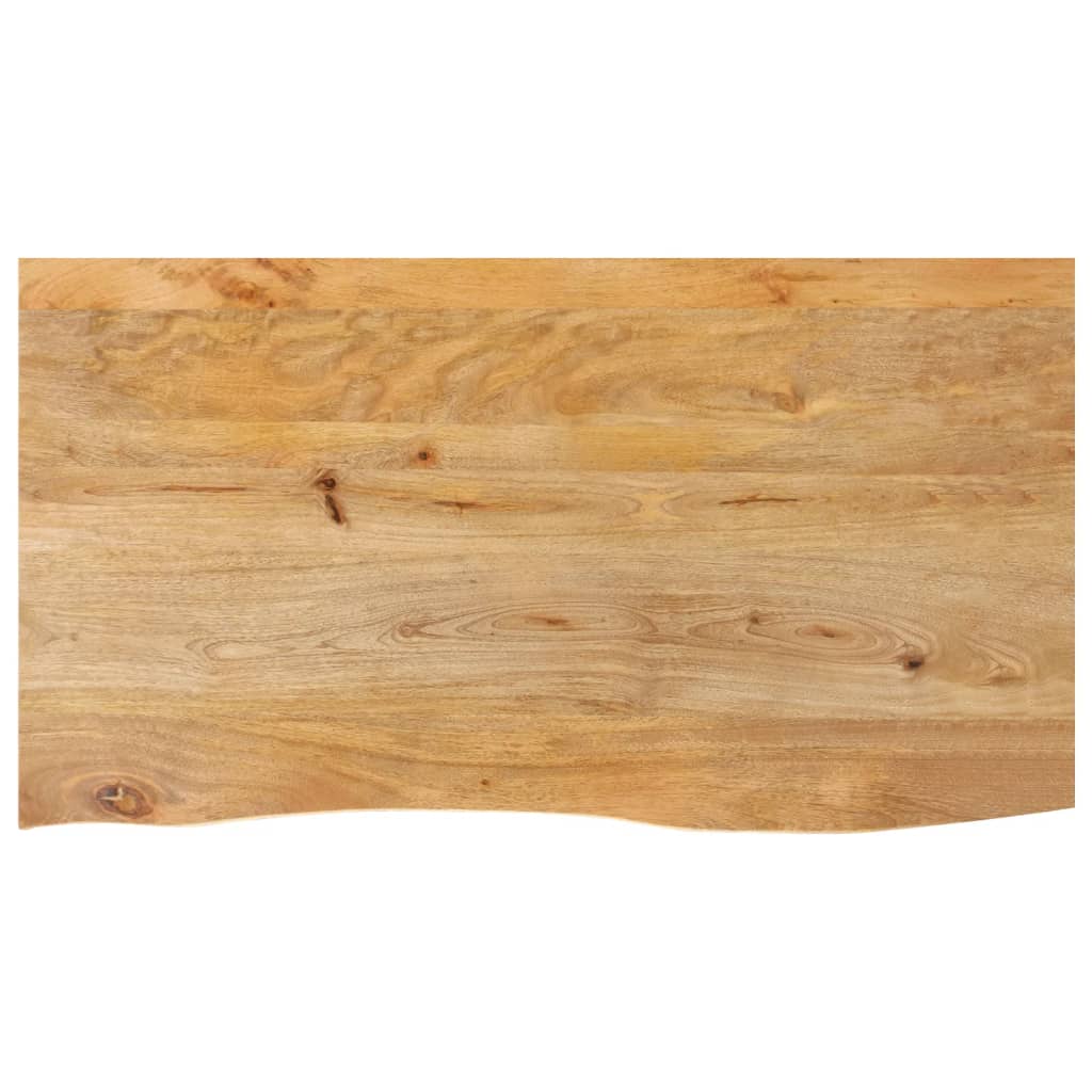 Tafelblad met natuurlijke rand 110x60x2,5 cm massief mangohout is nu te koop bij PeponiXL, paradijselijk wonen!