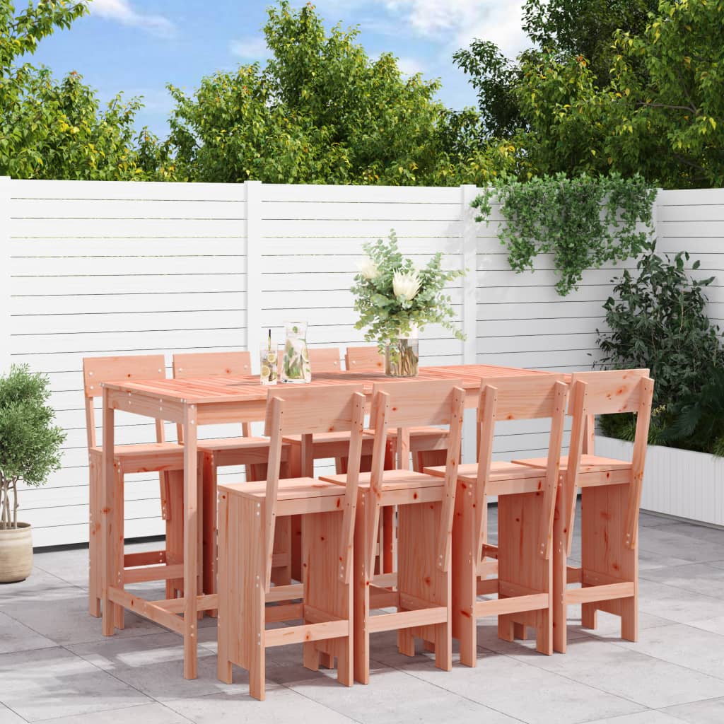 9-delige Tuinset massief douglashout is nu te koop bij PeponiXL, paradijselijk wonen!