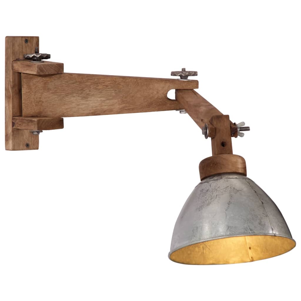 Wandlamp 25 W E27 vintage zilverkleurig is nu te koop bij PeponiXL, paradijselijk wonen!