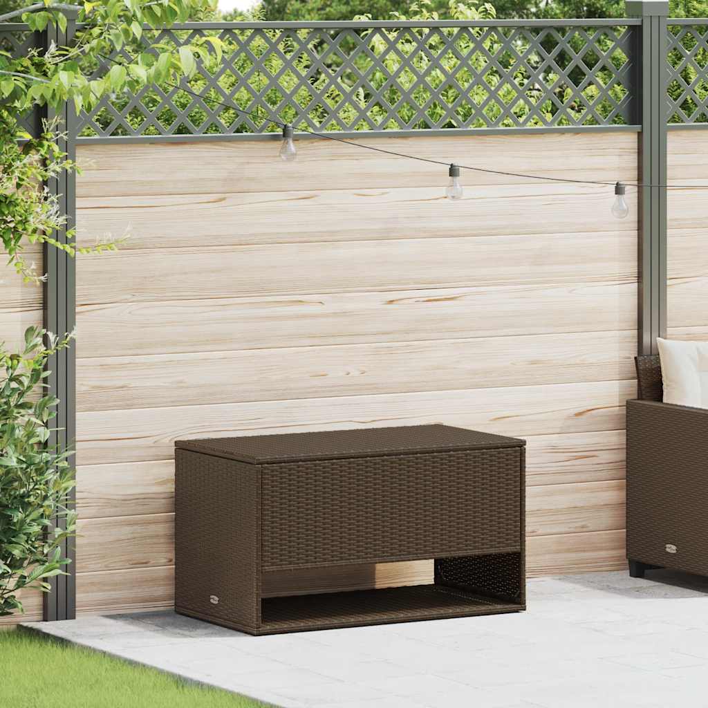 Opbergbox voor buiten 100x55x55,5 cm poly rattan bruin is nu te koop bij PeponiXL, paradijselijk wonen!
