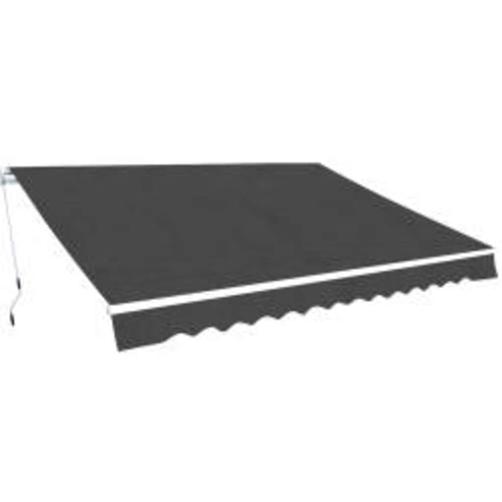 Luifel handmatig uittrekbaar 600 cm antraciet is nu te koop bij PeponiXL, paradijselijk wonen!