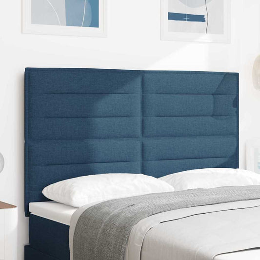 LED Hoofdbord met LED-stripverlichting Blauw 144 cm Stof is nu te koop bij PeponiXL, paradijselijk wonen!