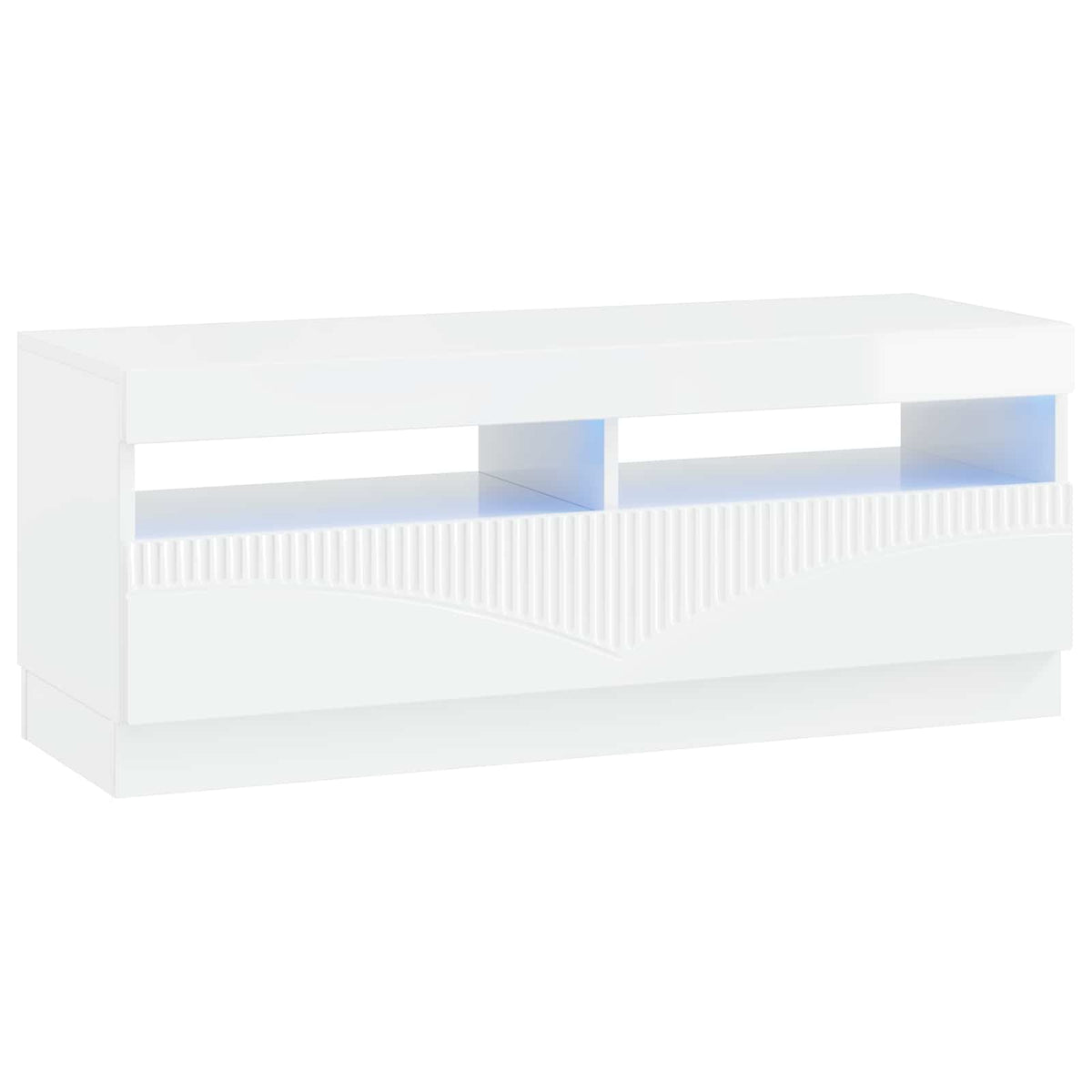LED tv-meubel Hoogglans Wit Bewerkt hout is nu te koop bij PeponiXL, paradijselijk wonen!