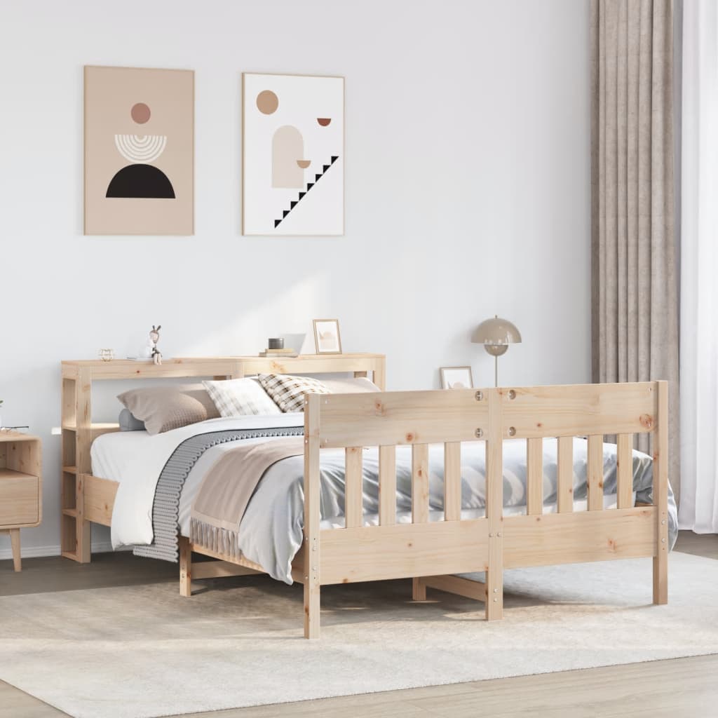 Bedframe zonder matras massief grenenhout 140x190 cm is nu te koop bij PeponiXL, paradijselijk wonen!