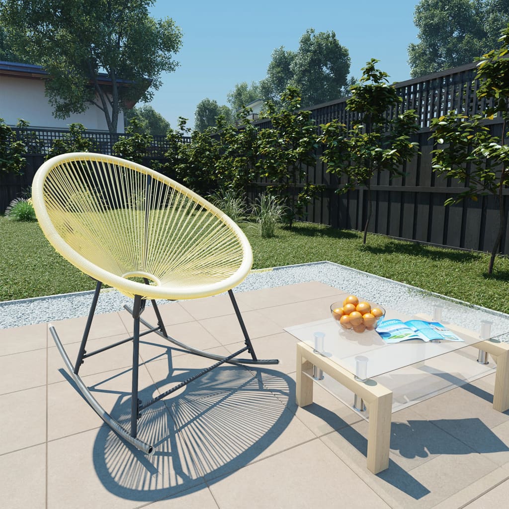 Tuinstoel Acapulco poly rattan beige is nu te koop bij PeponiXL, paradijselijk wonen!