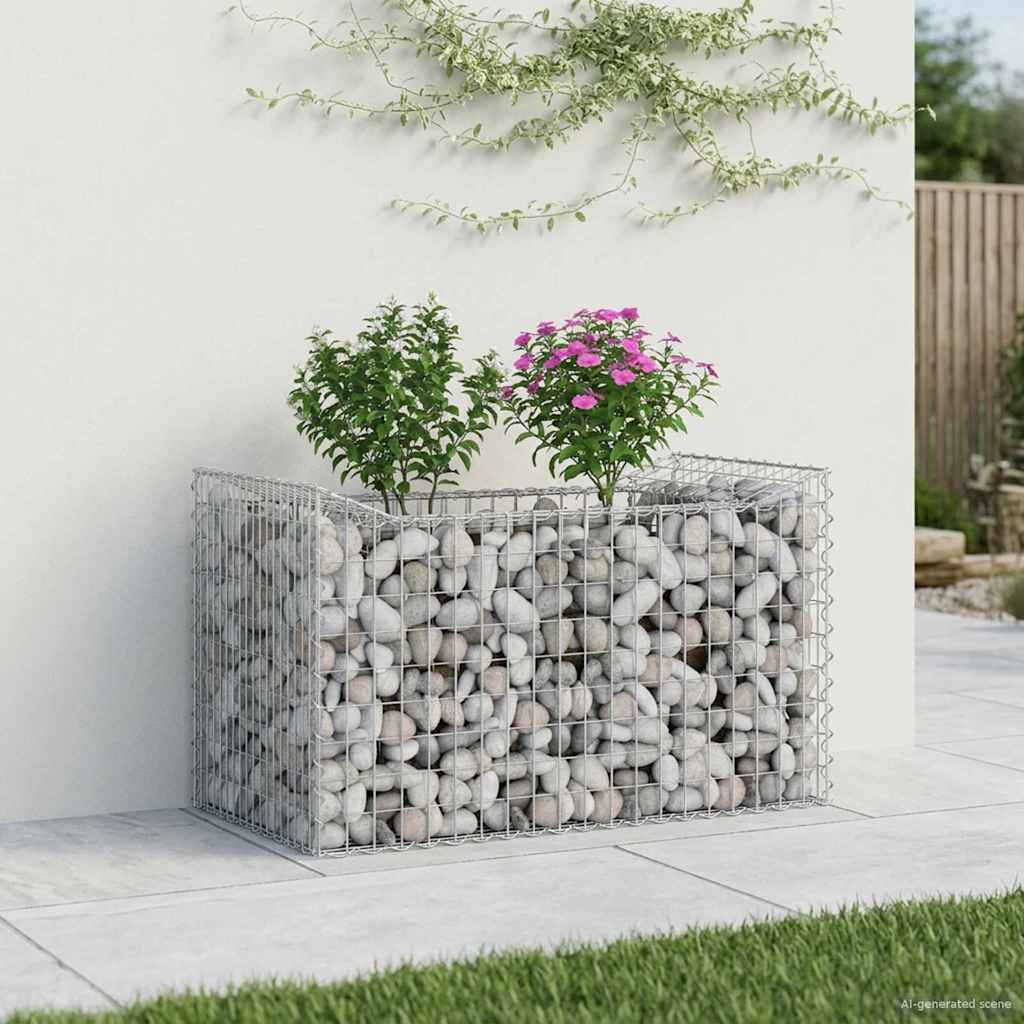 Gabion Verhoogd Bed Zilverkleurig is nu te koop bij PeponiXL, paradijselijk wonen!