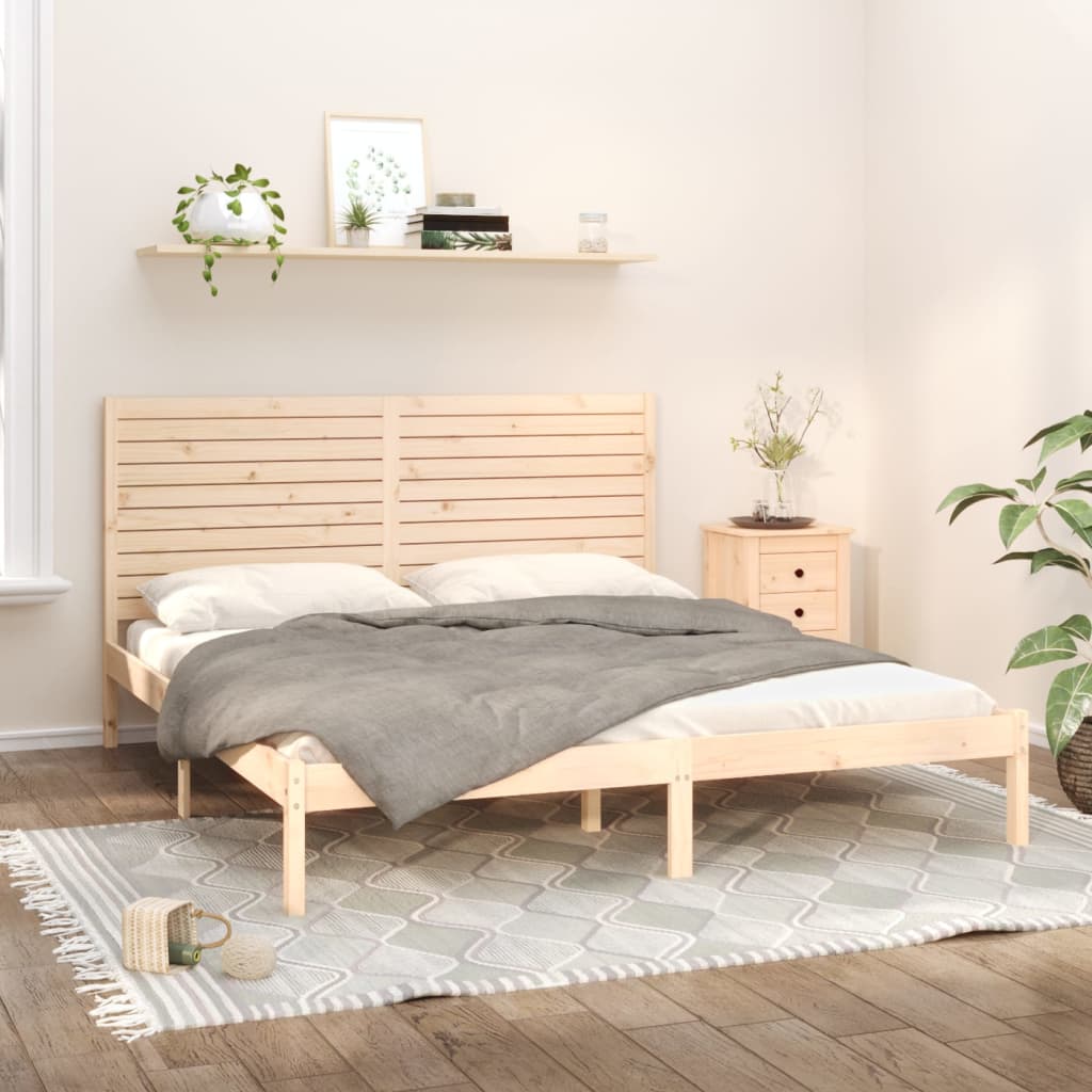 Bedframe massief hout 180x200 cm is nu te koop bij PeponiXL, paradijselijk wonen!