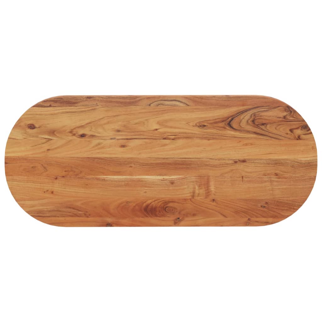 Tafelblad ovaal 140x60x3,8 cm massief acaciahout is nu te koop bij PeponiXL, paradijselijk wonen!