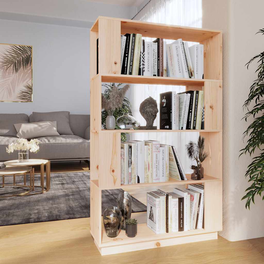 Boekenkast/kamerscherm 80x25x132 cm massief grenenhout is nu te koop bij PeponiXL, paradijselijk wonen!