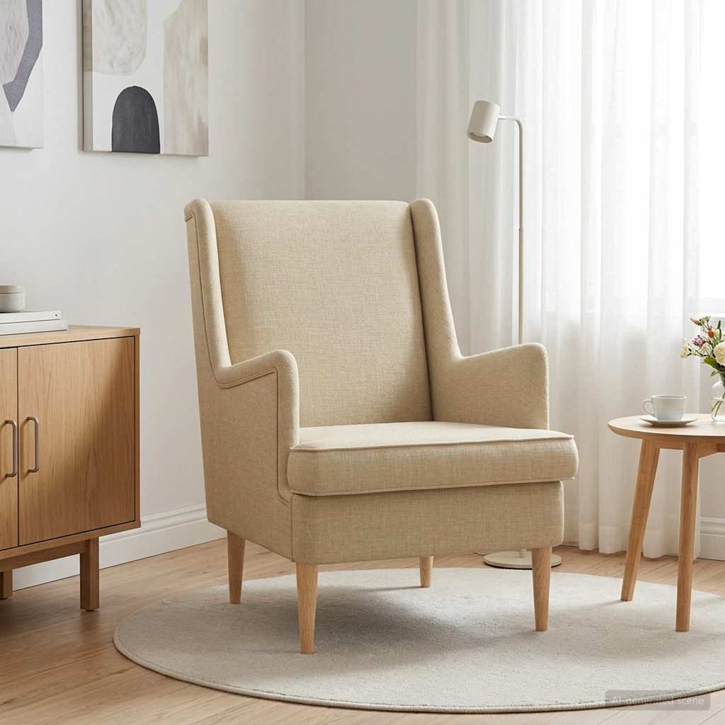 Fauteuil Crème Stof is nu te koop bij PeponiXL, paradijselijk wonen!