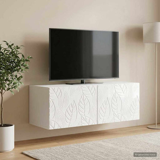 Wandbeugel TV-kast 78,5 x 31 cm Hoogglans Wit Bewerkt hout is nu te koop bij PeponiXL, paradijselijk wonen!