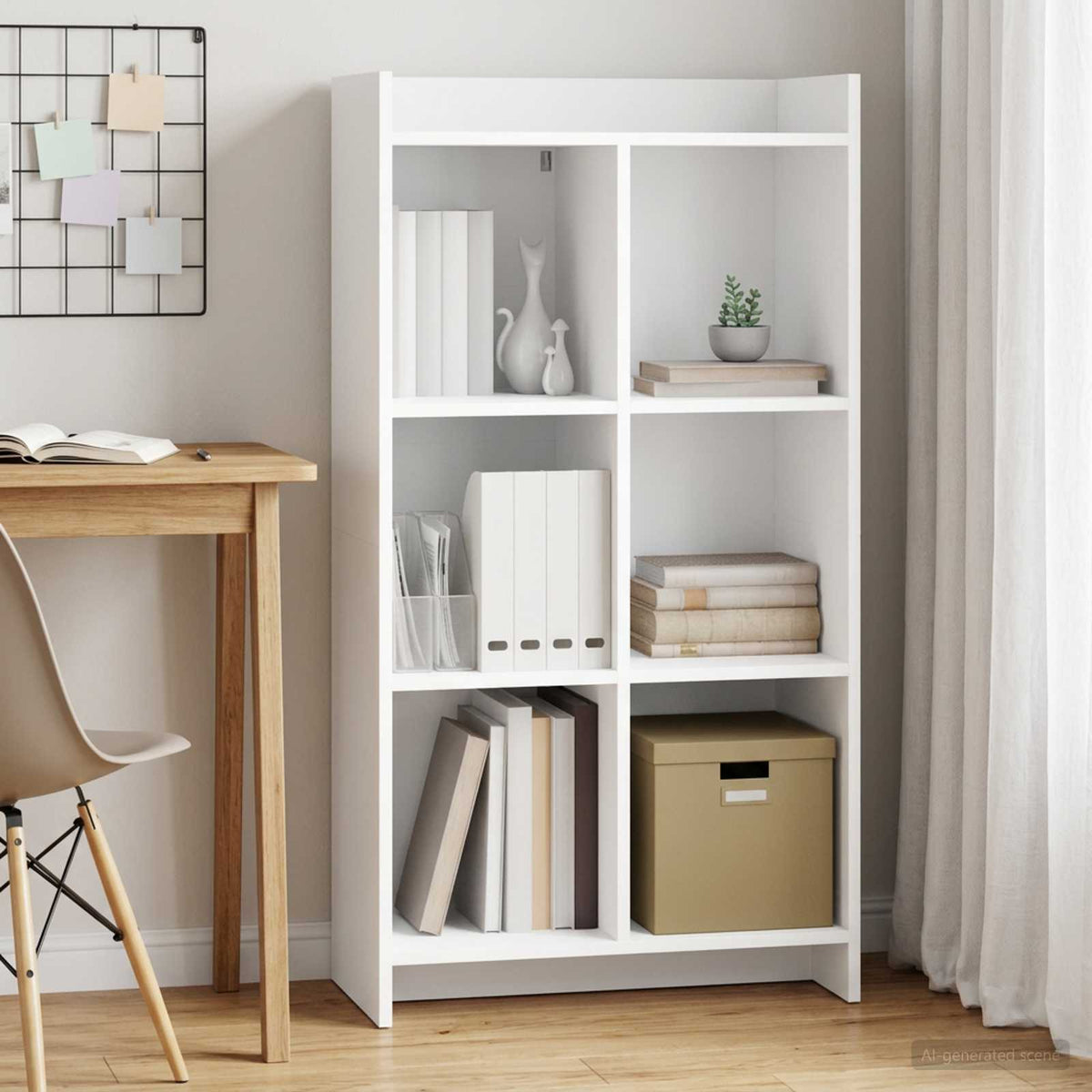 Boekenkast Wit 59 x 30 x 111 cm Bewerkt hout is nu te koop bij PeponiXL, paradijselijk wonen!