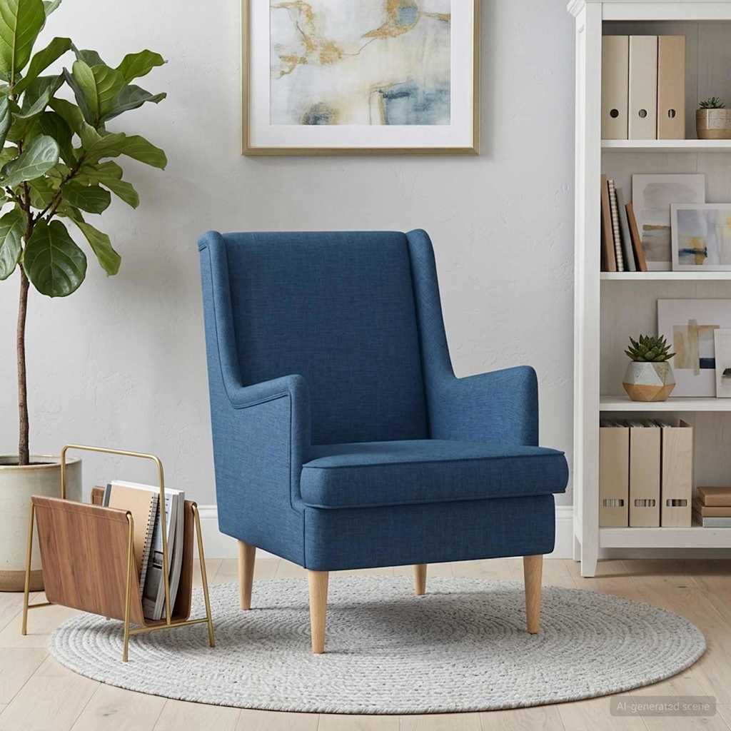 Fauteuil Blauw Stof is nu te koop bij PeponiXL, paradijselijk wonen!