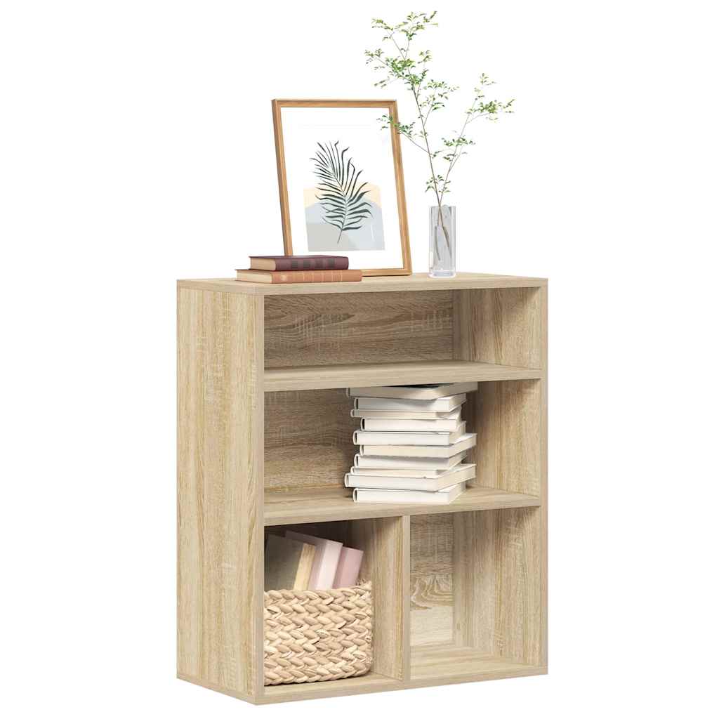 Boekenkast 60x30x71,5 cm bewerkt hout sonoma eikenkleurig is nu te koop bij PeponiXL, paradijselijk wonen!