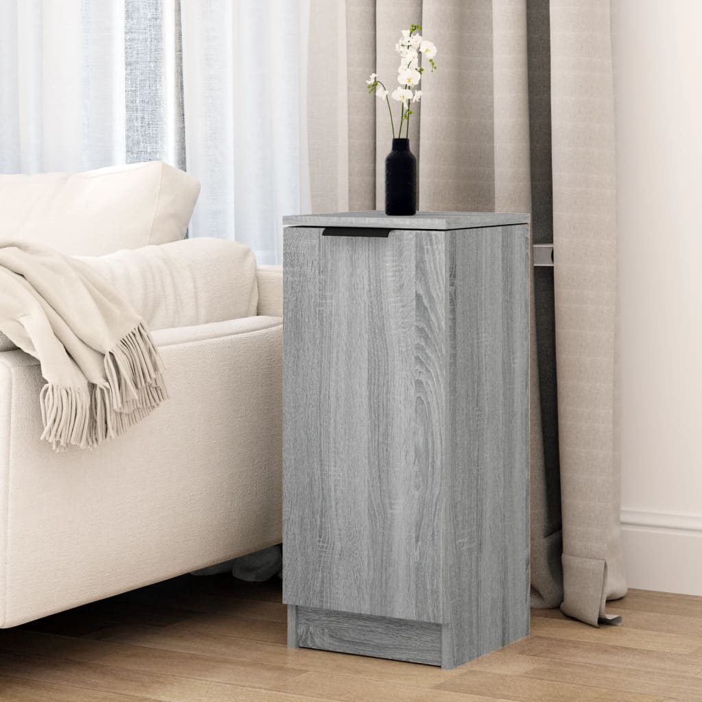 Dressoir 30x30x70 cm bewerkt hout grijs sonoma eikenkleurig is nu te koop bij PeponiXL, paradijselijk wonen!