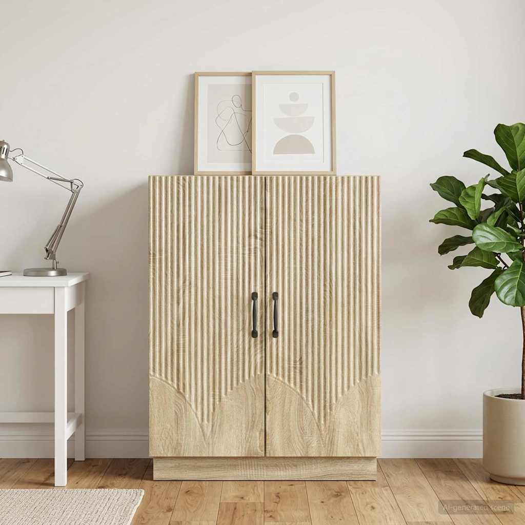 Dressoir Sonoma Eiken 66 x 34,5 x 87 cm Bewerkt hout is nu te koop bij PeponiXL, paradijselijk wonen!